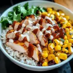 High Protein BBQ Ranch Chicken Bowl