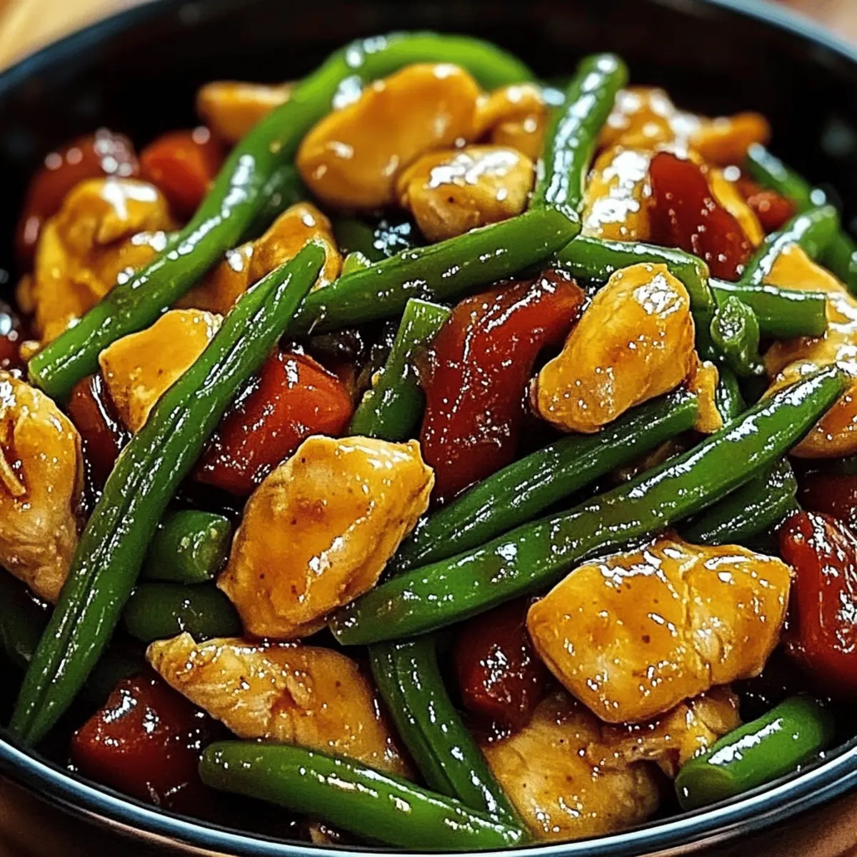 Chicken and Green Bean Stir-Fry