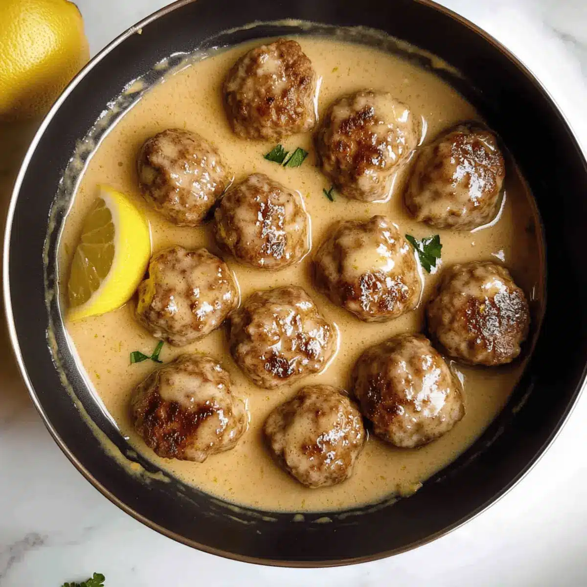 Meatballs In Lemon Sauce (Greek Keftedes)