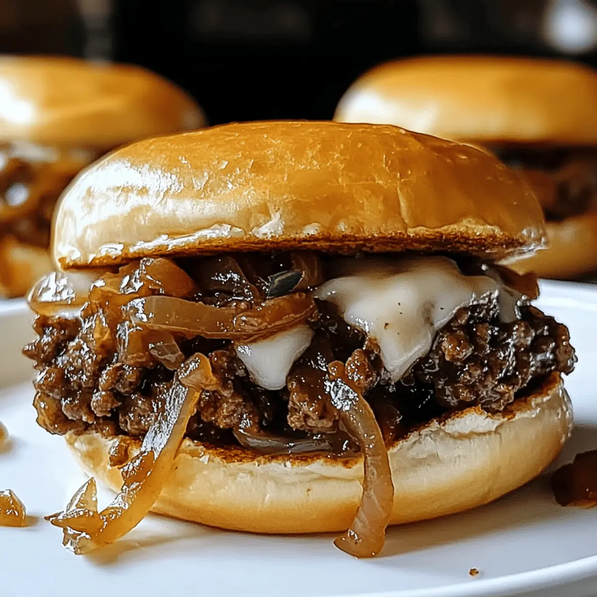 French Onion Beef Sloppy Joes