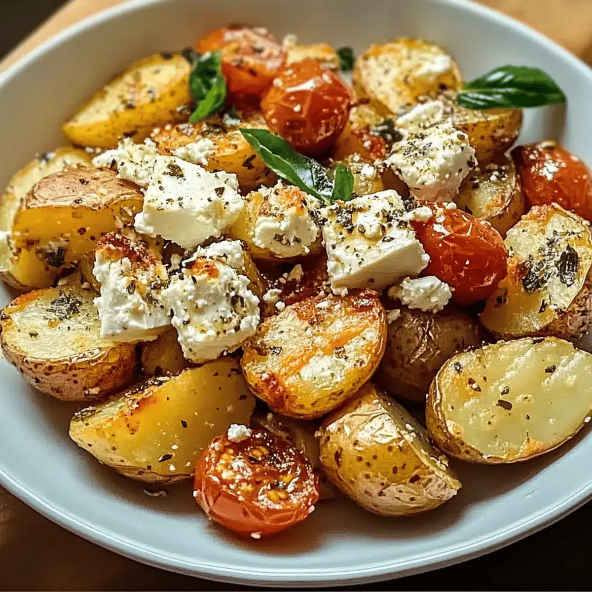 Healthy Baked Feta Potatoes