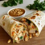Thai Peanut Chicken Wraps