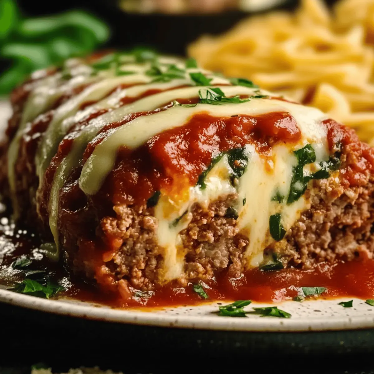 Stuffed Italian Meatloaf