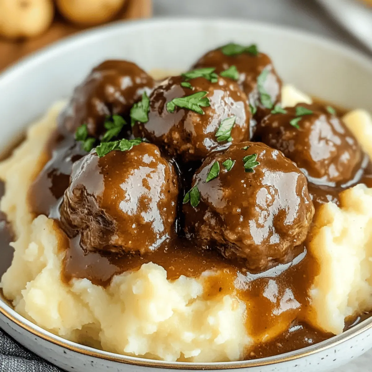 Salisbury Steak Meatballs