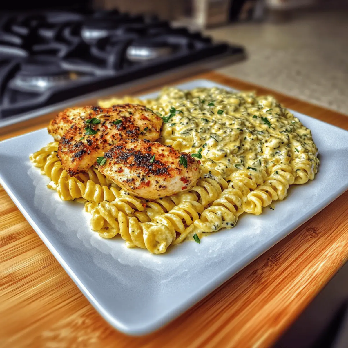 Creamy Garlic Parmesan Chicken Pasta