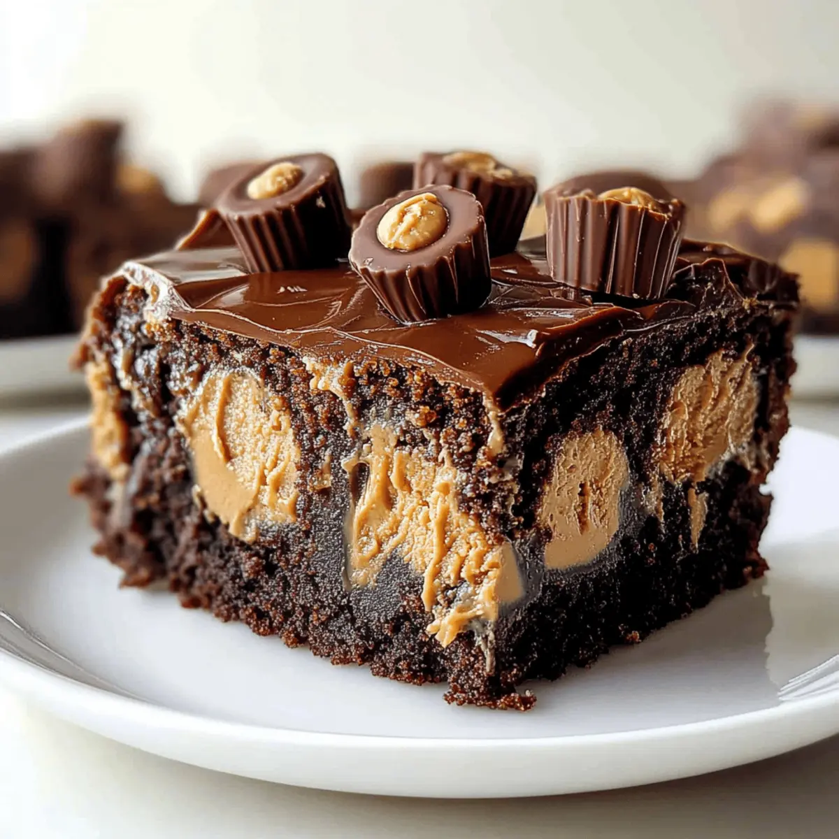 bowl peanut butter cup dump cake