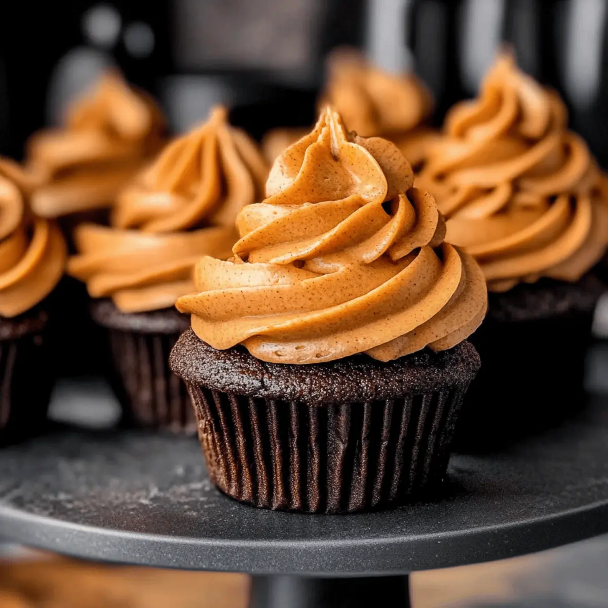Chocolate Pumpkin Cupcakes