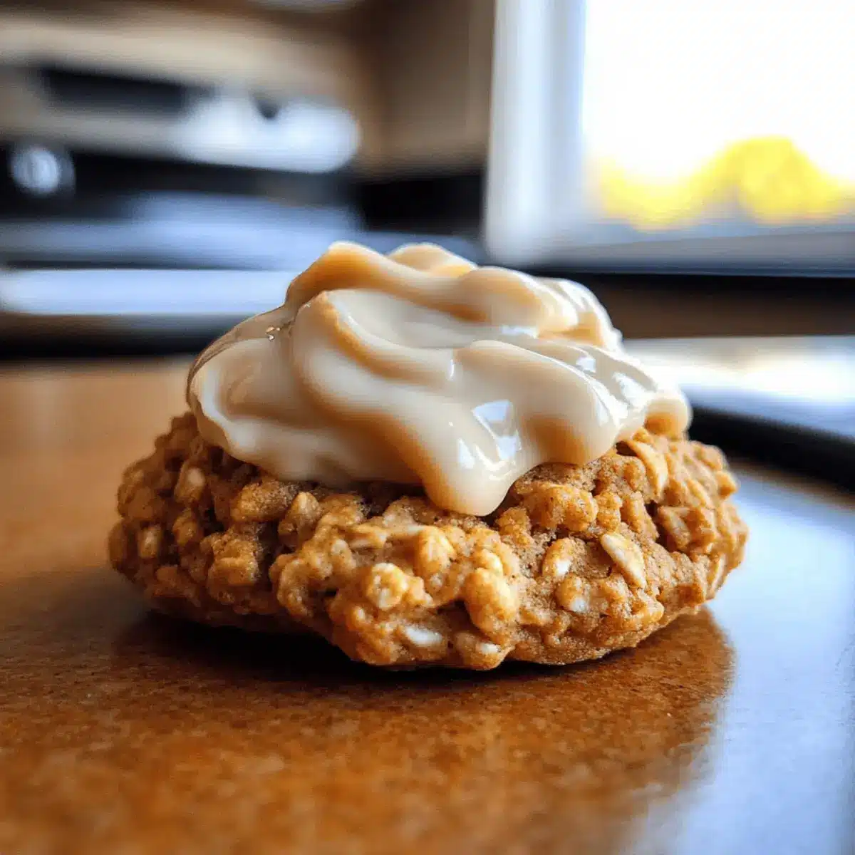 Chewy Pumpkin Oatmeal Cookies Maple Frosting