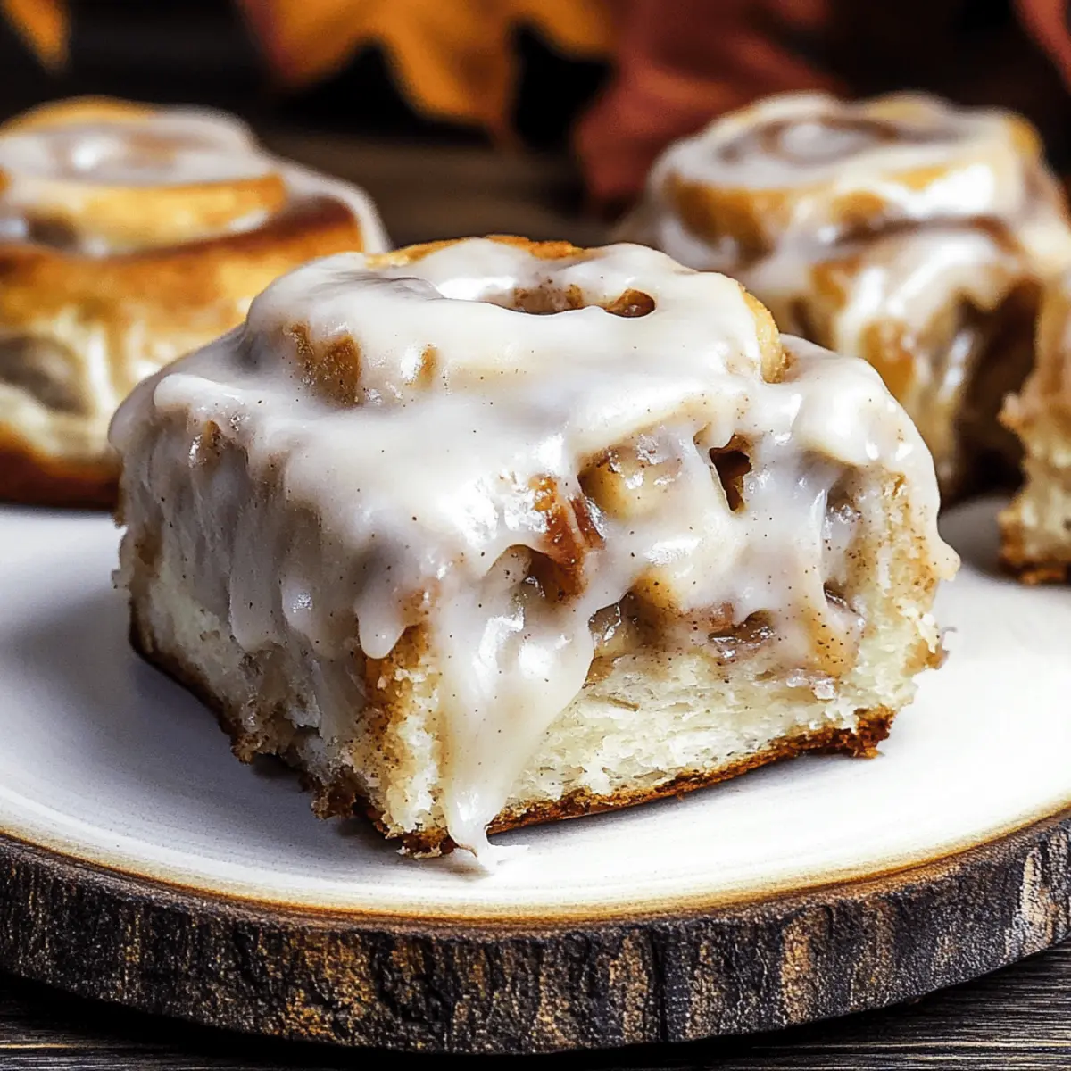Apple Cider Cinnamon Rolls with Browned Butter Icing