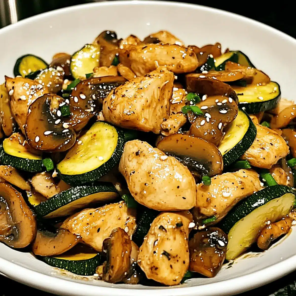 Zucchini Mushroom Chicken