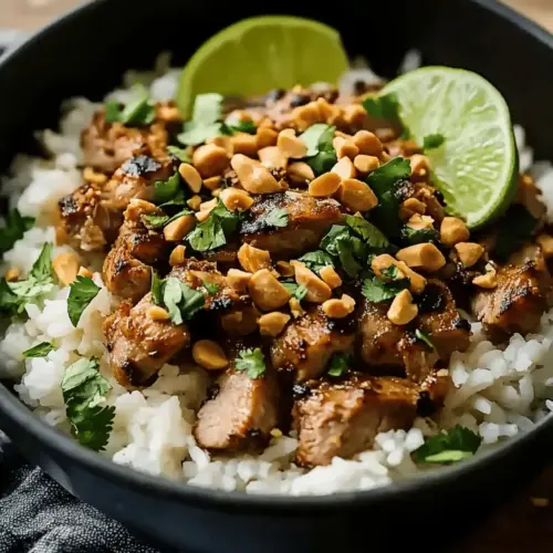 Ginger Lime Pork with Coconut Rice