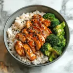 Healthy Sticky Chicken Bowls