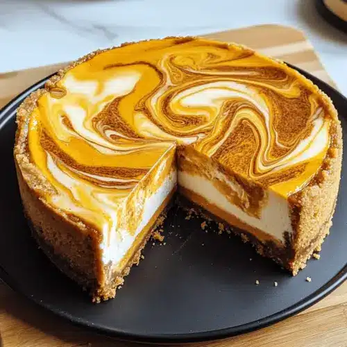 Pumpkin Swirl Cheesecake