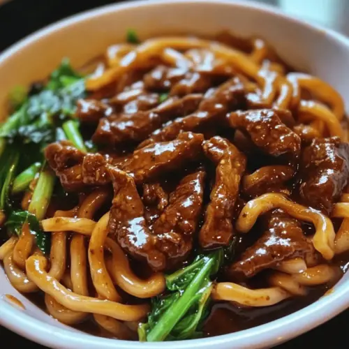 Simple Black Pepper Beef Udon
