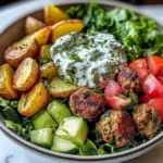 Greek Meatball Bowl