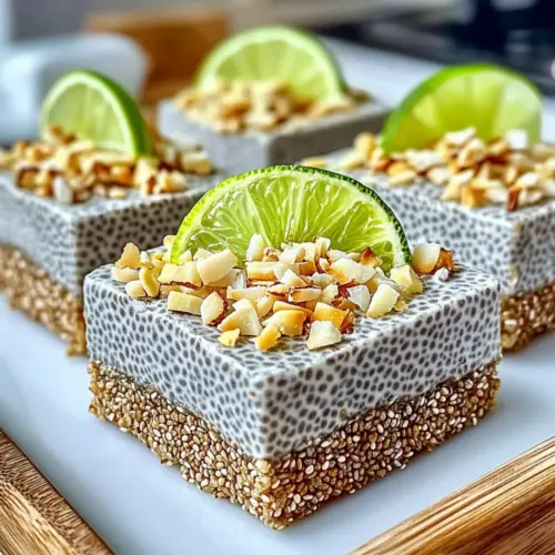 No-Bake Chia Pudding Bars with Zesty Coconut