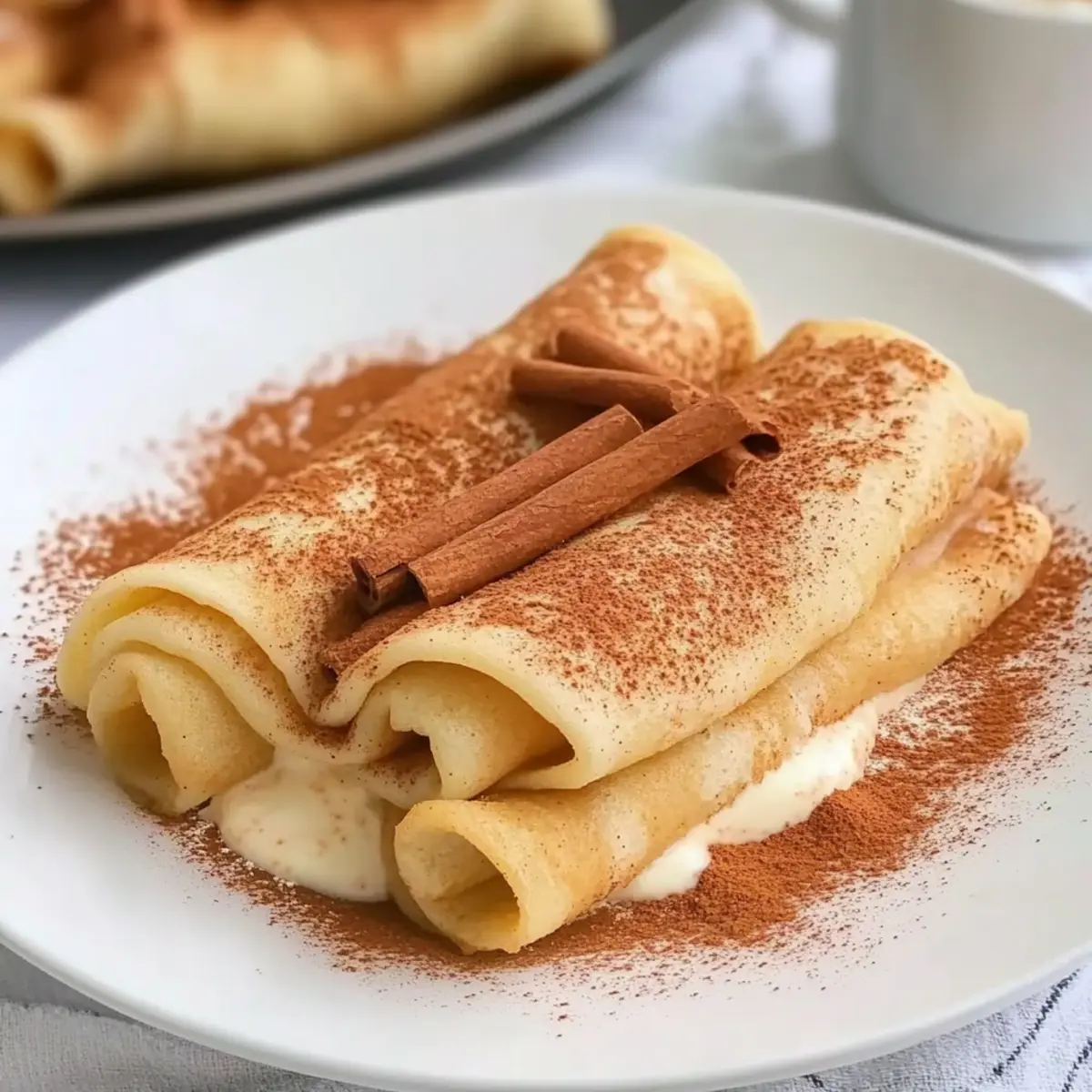 Cinnamon Roll Protein Crepes