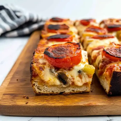 Vegetarian Detroit-style Pizza