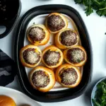 Garlic Parmesan Cheeseburger Bombs