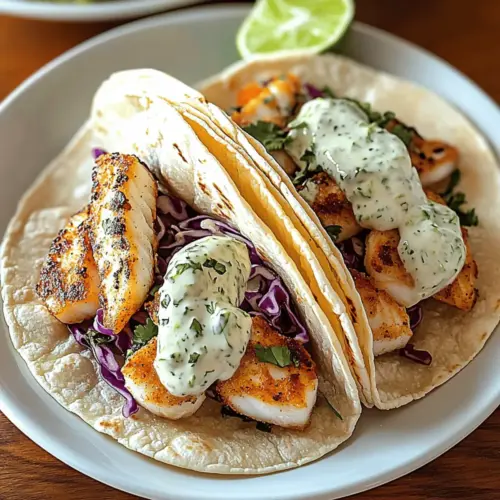 Fish Tacos Lime Crema