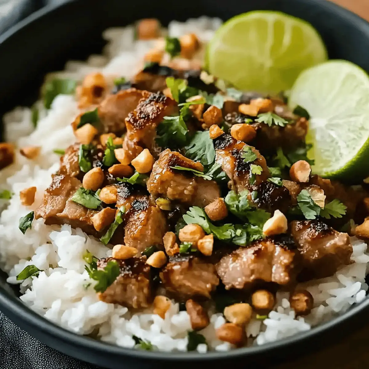 Ginger Lime with Coconut Rice