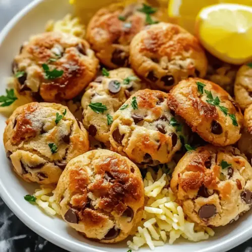 Greek Chicken Meatballs with Lemon Orzo