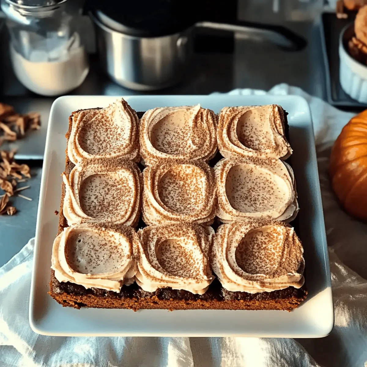 Pumpkin Chai Cake with Brown Butter Frosting