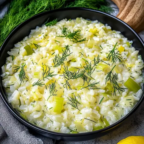 Prasorizo (Greek Leeks with Rice)