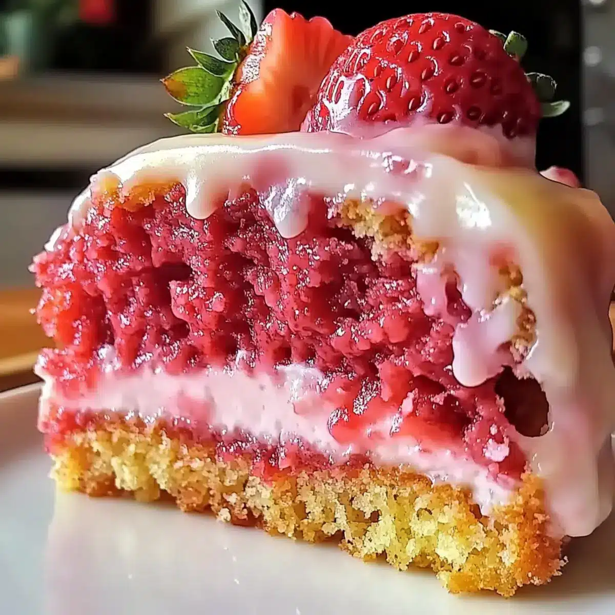 Strawberry Honeybun Cake