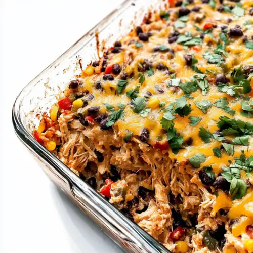 Easy Chicken Burrito Casserole