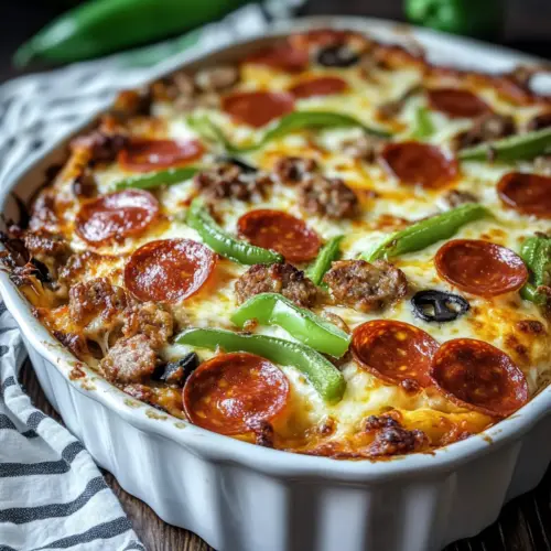 Low Carb Pizza Casserole