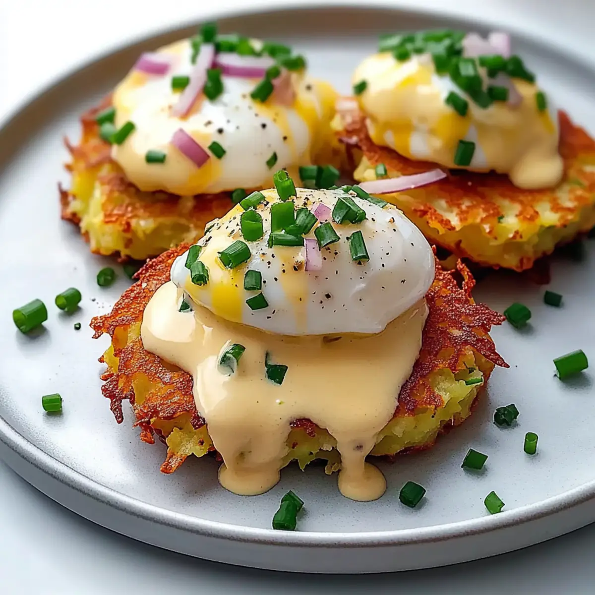 Easy Latke Eggs Benedict