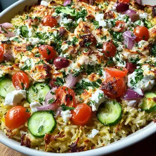 Dump-and-Bake Chicken Tzatziki Casserole