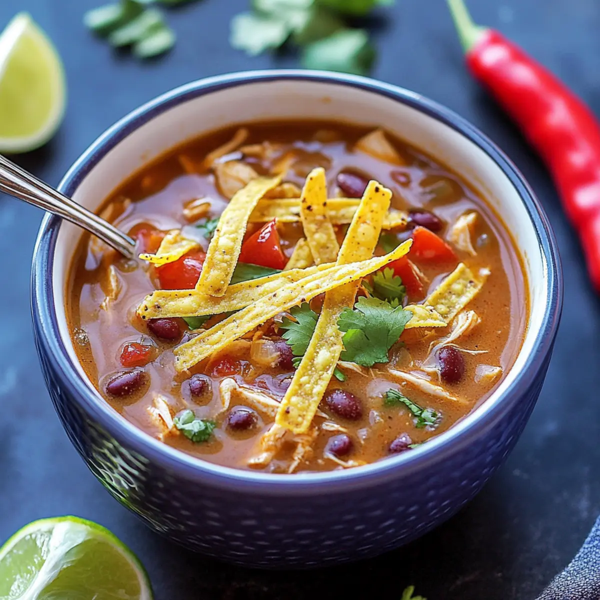 Gluten Free Chicken Tortilla Soup
