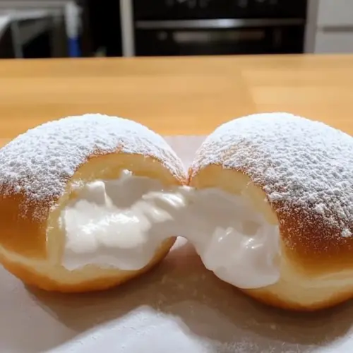 Fluffy Korean Milk Cream Donut