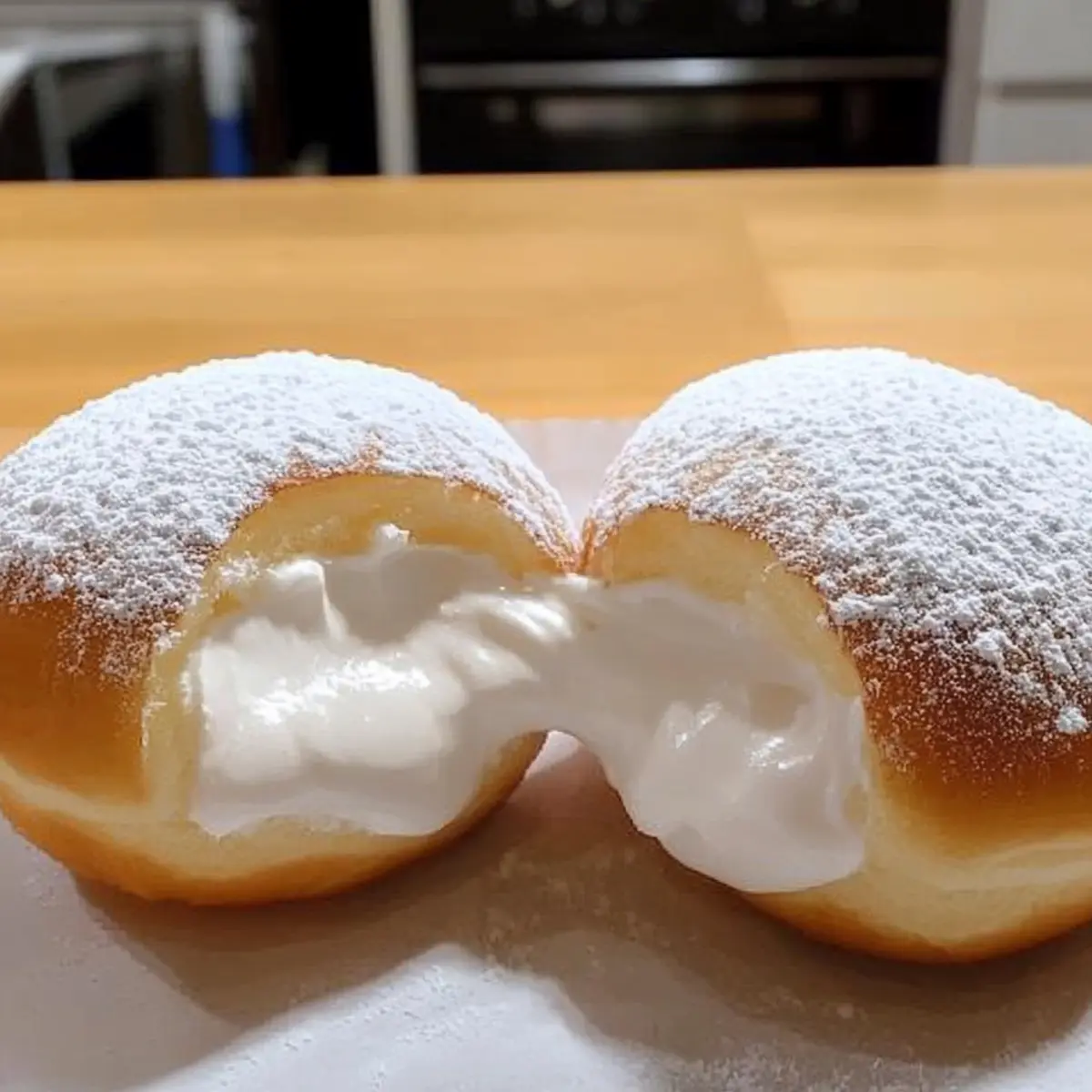 Fluffy Korean Milk Cream Donut