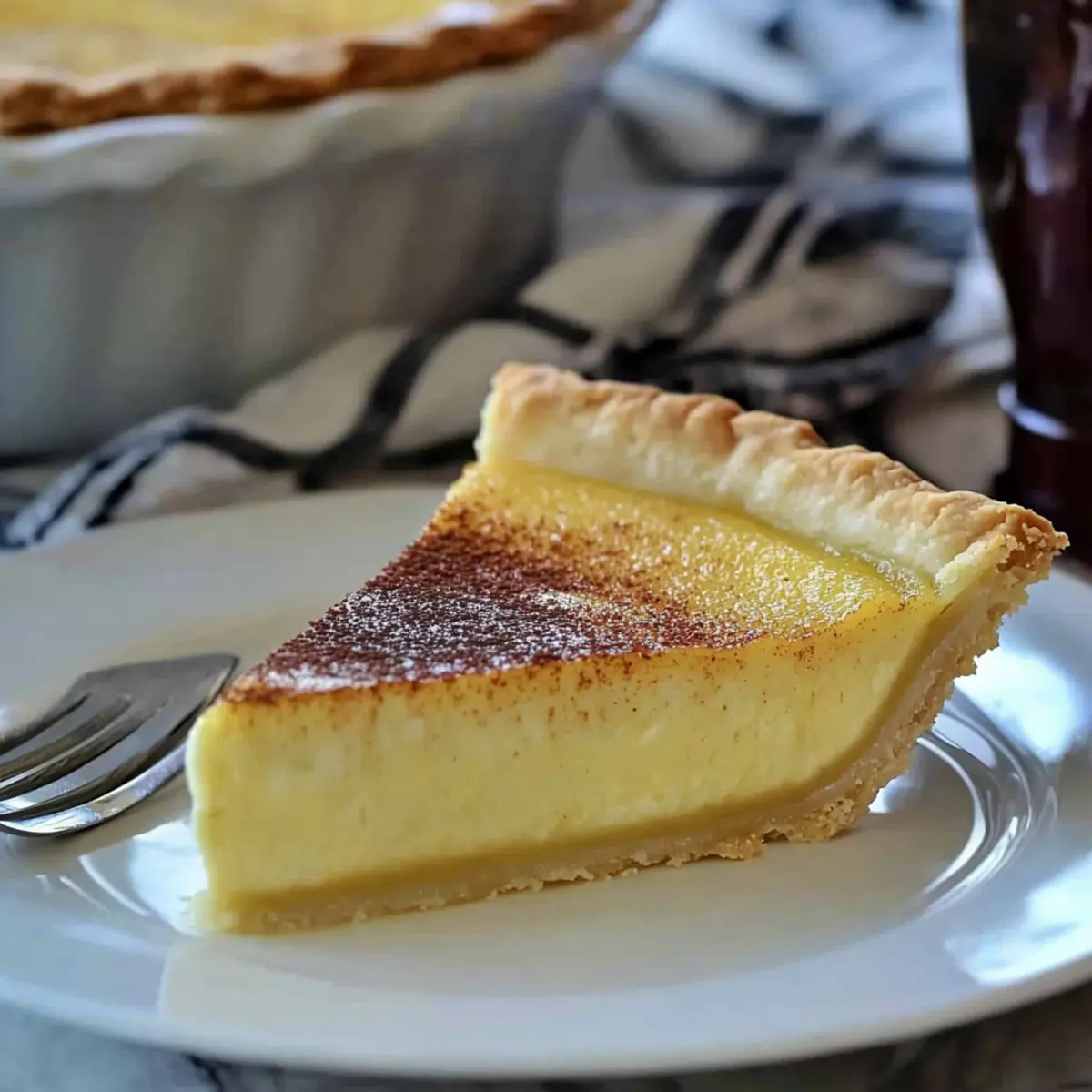 Old Fashioned Silky Creamy Custard Pie