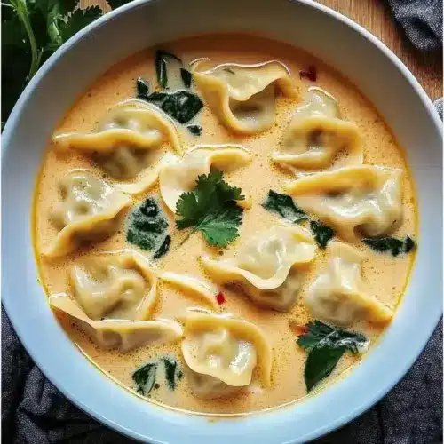 Creamy Thai Dumpling Soup