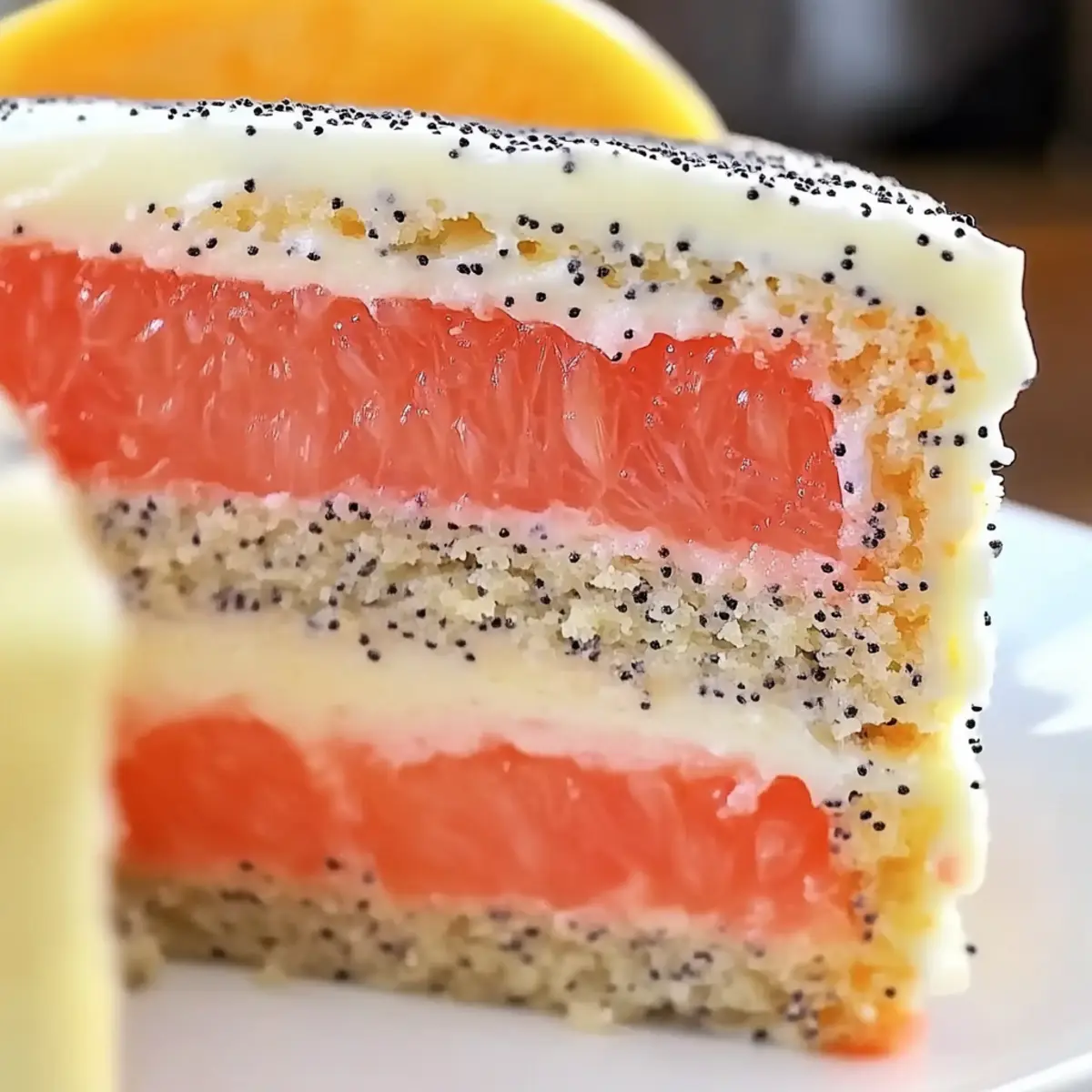 Grapefruit Poppy Seed Cake