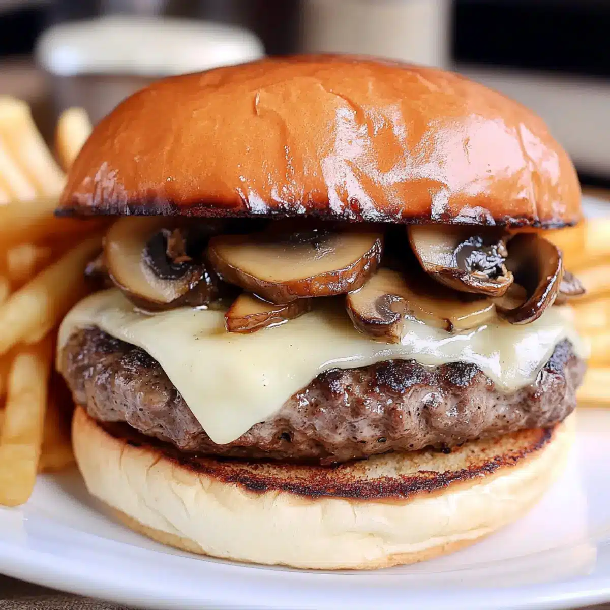 Mushroom Swiss Burger