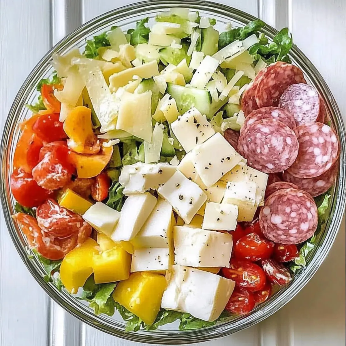 Italian Sub Salad Two Ways