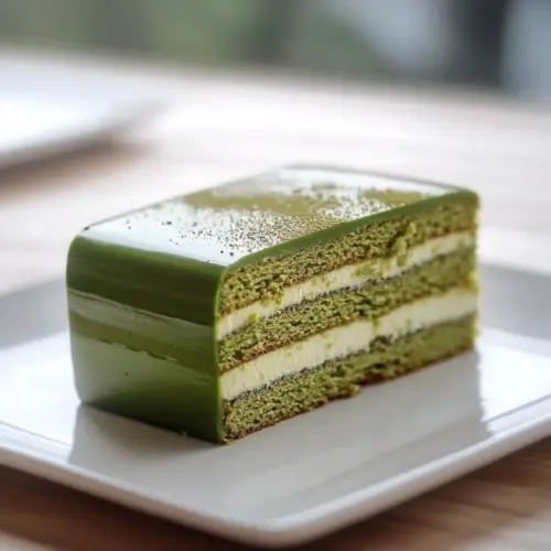 Flourless Matcha Cake