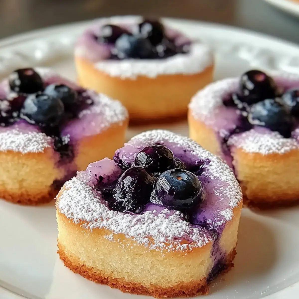 Lavender Blueberry Tea Cakes