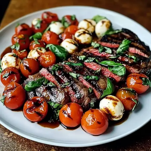 Grilled Flank Steak Caprese