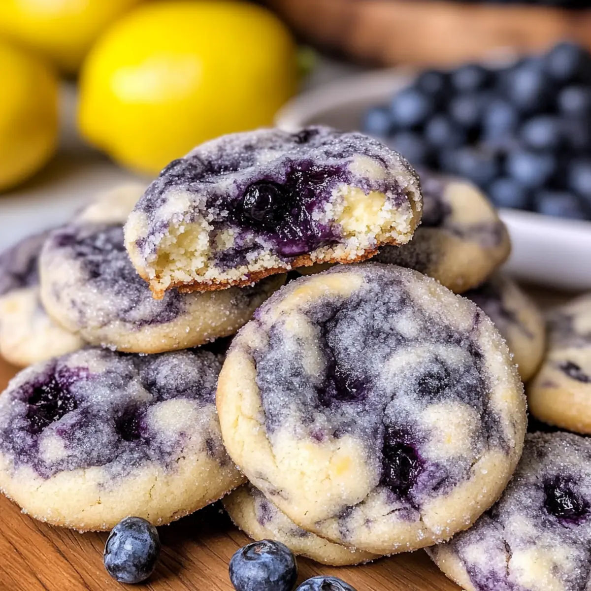 lemon blueberry cheesecake cookies