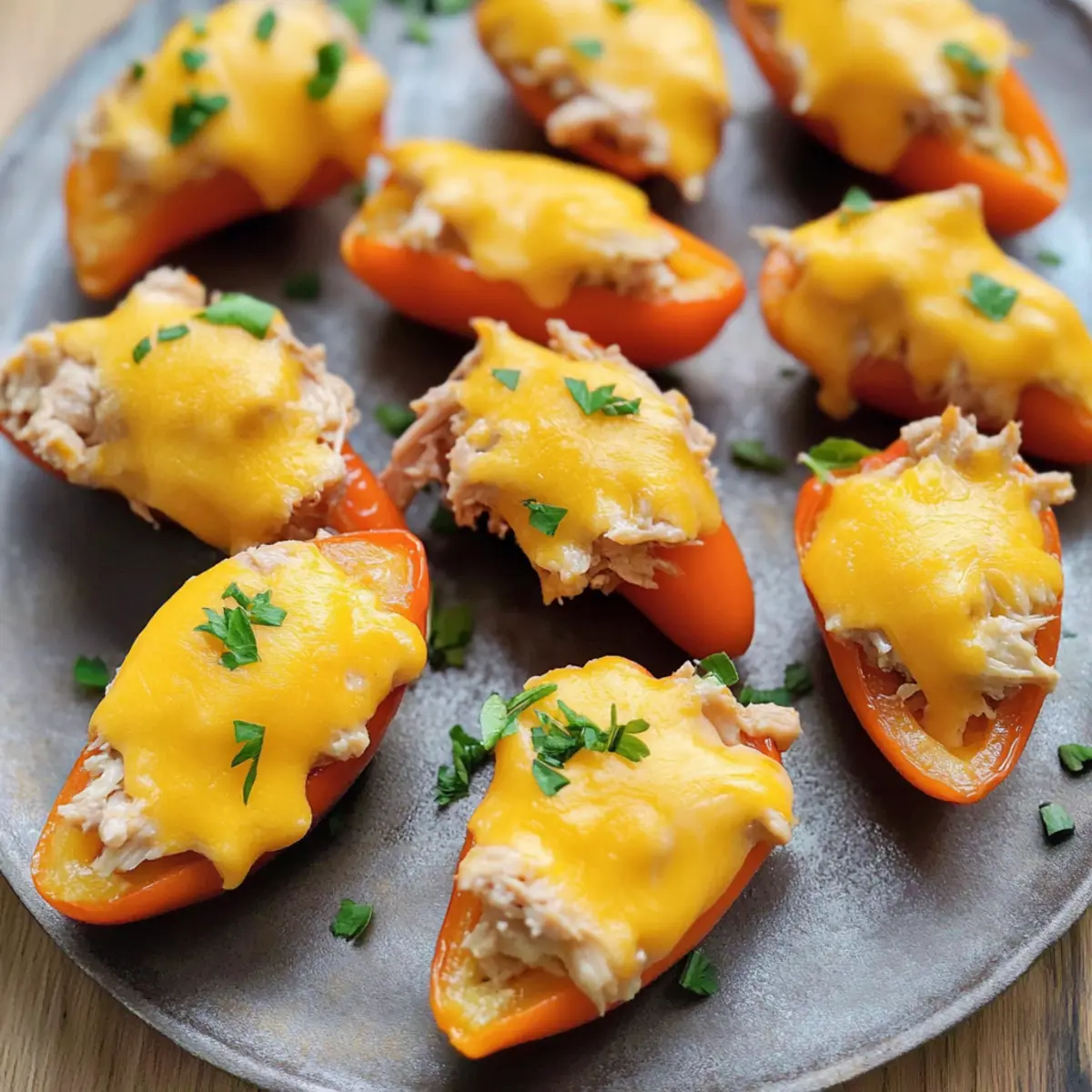 Keto Tuna Melt Poppers