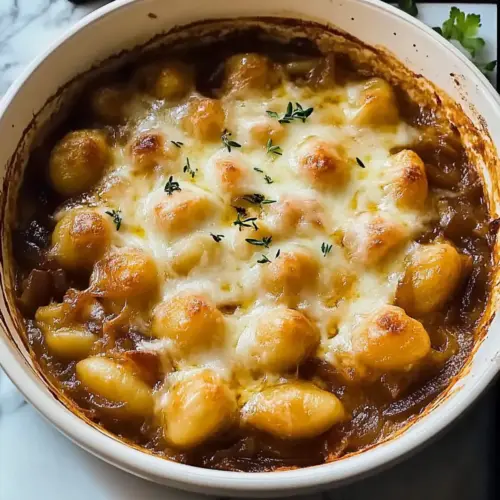 Baked French Onion Gnocchi