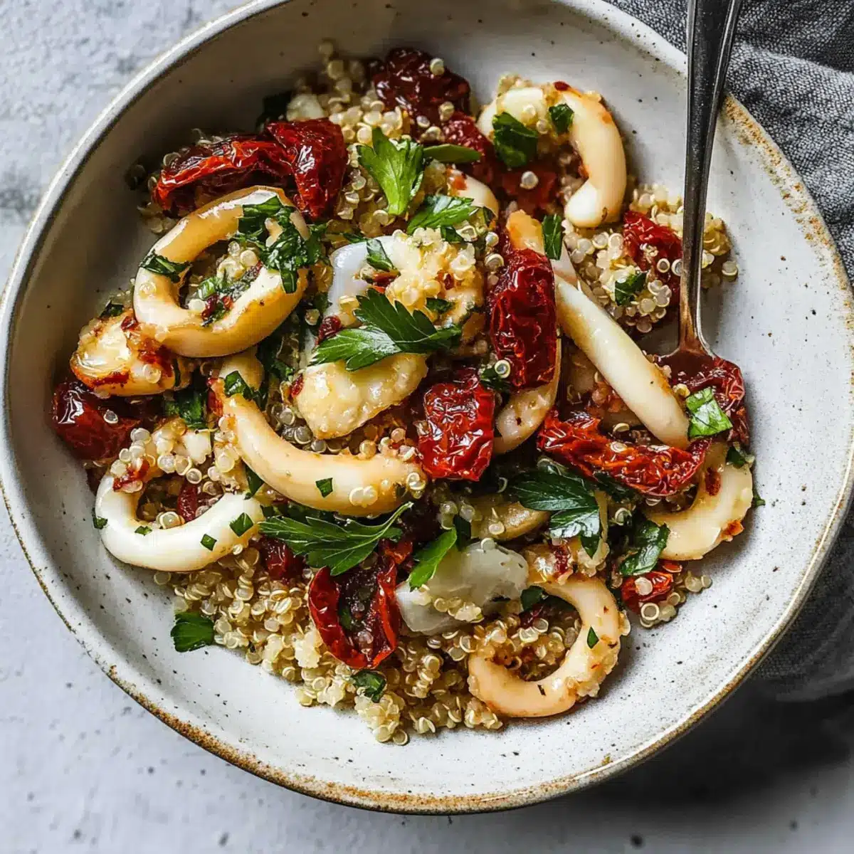 Healthy Puttanesca-Style Sautéed Squid