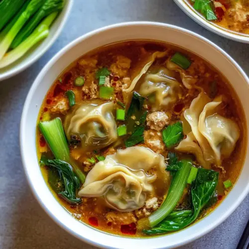 Deconstructed Wonton Soup