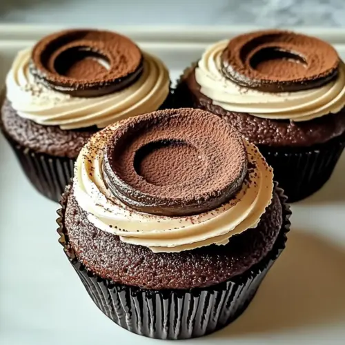 Decadent Chocolate Tiramisu Cupcakes